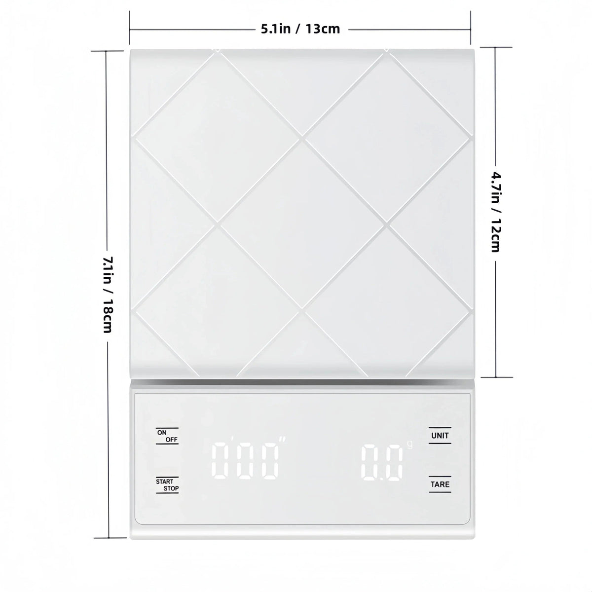Digital kitchen scale for precise measuring of ingredients
