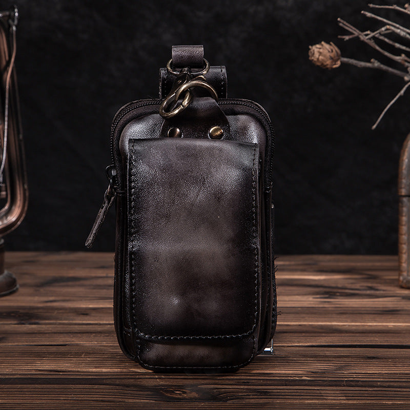 Elegant Leather Hip Pouch for Men