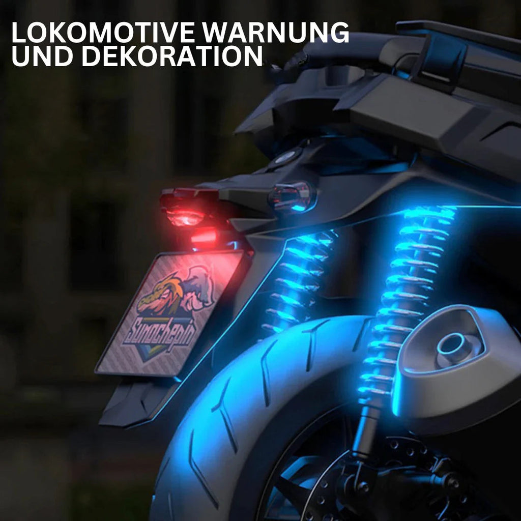 Wireless LED Motorcycle Tail Light – Rechargeable Remote Control for Brake and Warning Light