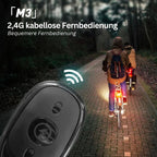 Wireless LED Motorcycle Tail Light – Rechargeable Remote Control for Brake and Warning Light