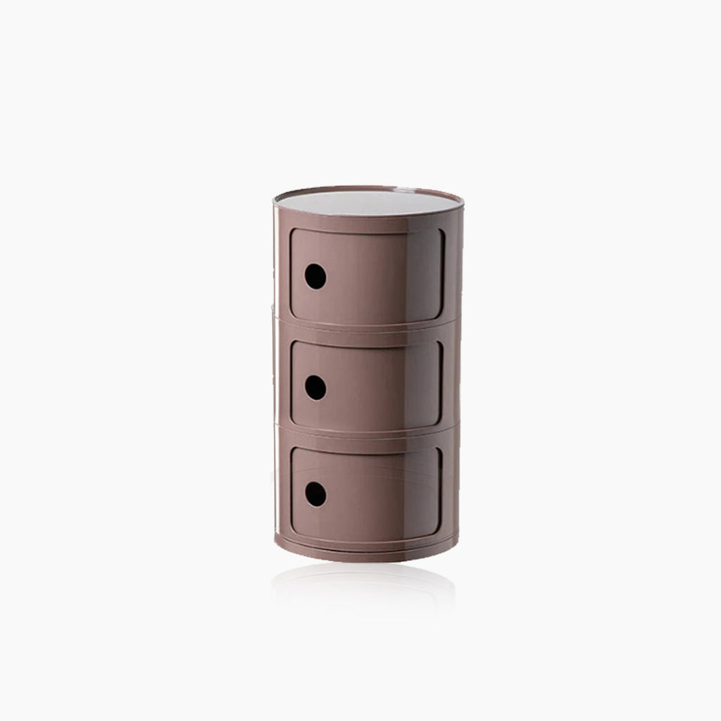 Vase-shaped Side Table with Storage Compartments