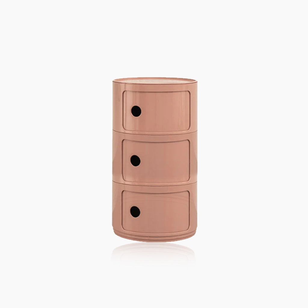 Vase-shaped Side Table with Storage Compartments