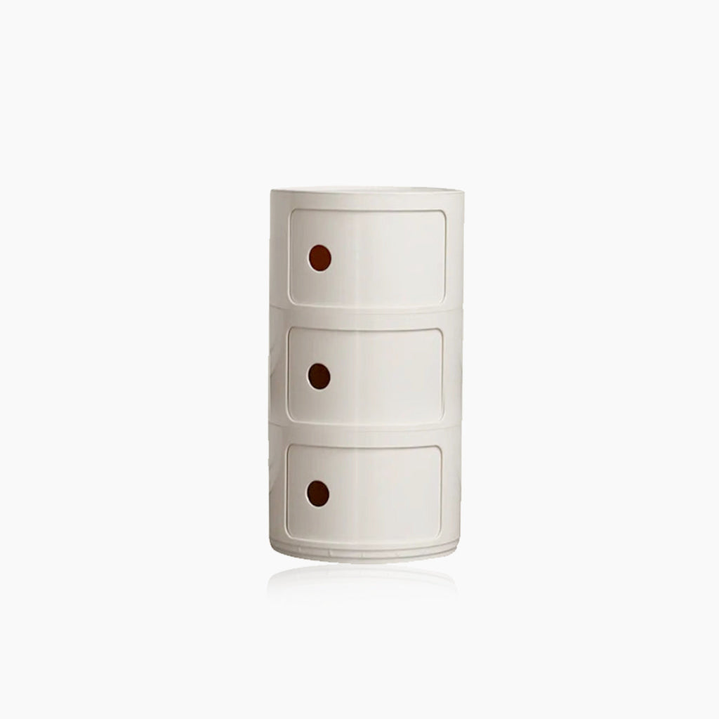 Vase-shaped Side Table with Storage Compartments