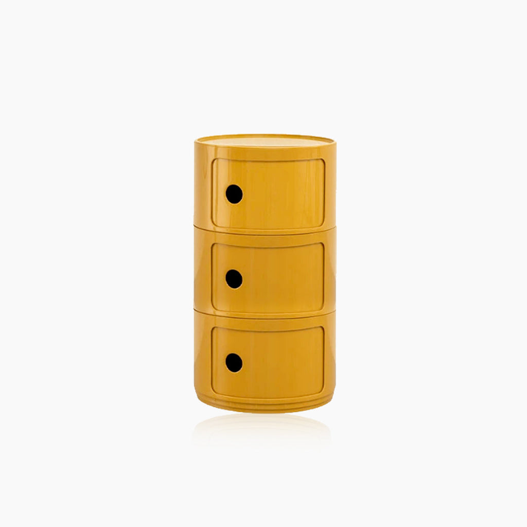 Vase-shaped Side Table with Storage Compartments