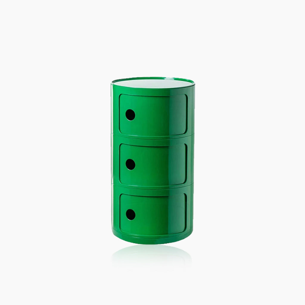 Vase-shaped Side Table with Storage Compartments