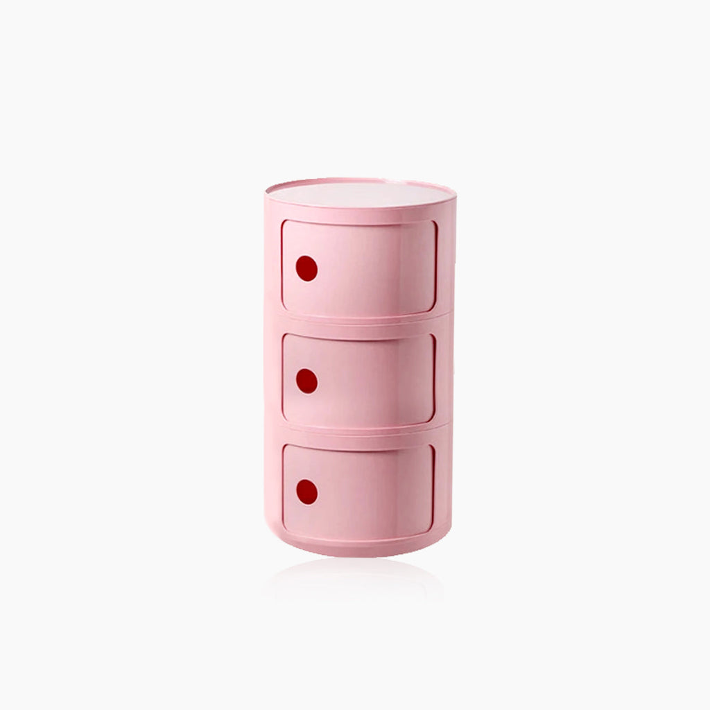 Vase-shaped Side Table with Storage Compartments