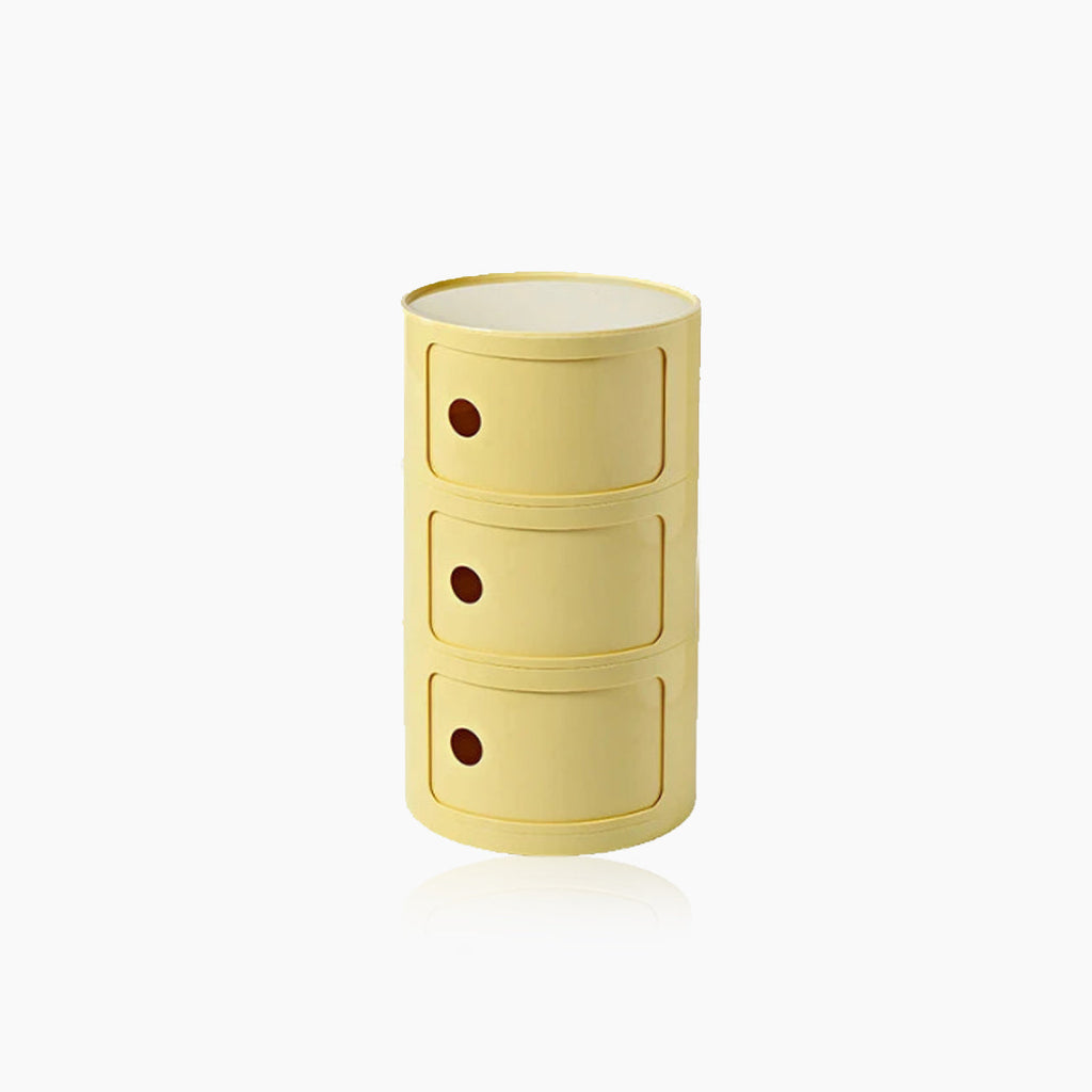 Vase-shaped Side Table with Storage Compartments