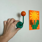 MagneSphere Wooden Magnetic Wall Hooks – Colorful Storage Solution Without Drilling