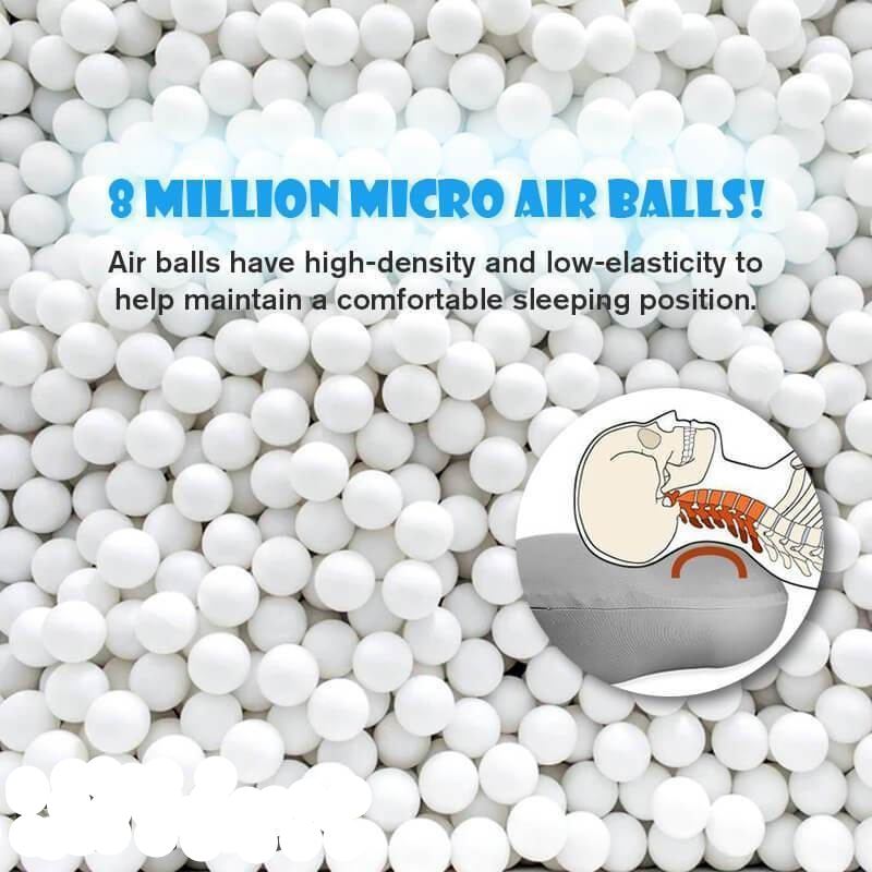 Slim Sleep Pillow – Ergonomic Microbead Pillow for Side and Back Sleepers