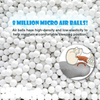 Slim Sleep Pillow – Ergonomic Microbead Pillow for Side and Back Sleepers