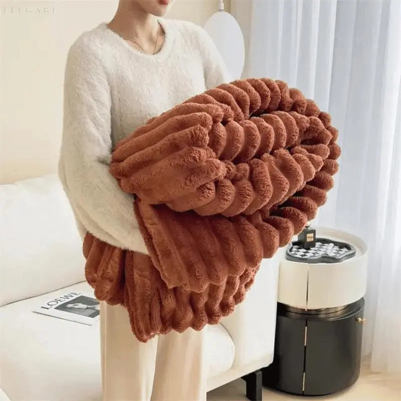 CozyFleece Plush Blanket Soft Warm Throw