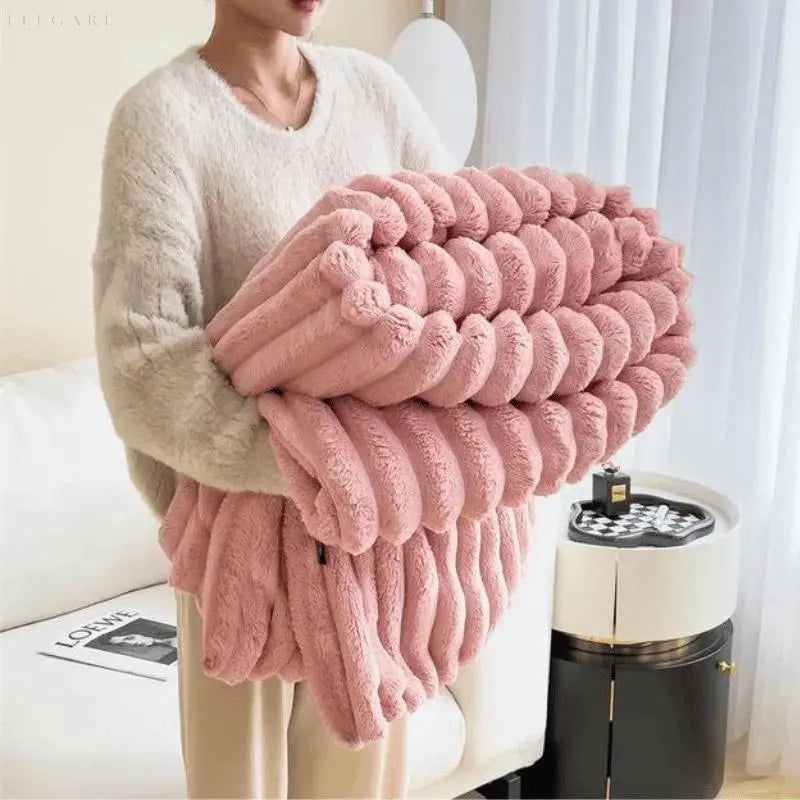 CozyFleece Plush Blanket Soft Warm Throw