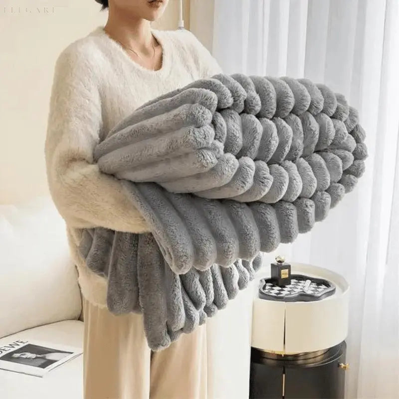 CozyFleece Plush Blanket Soft Warm Throw