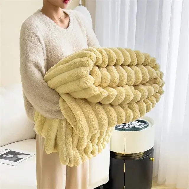 CozyFleece Plush Blanket Soft Warm Throw