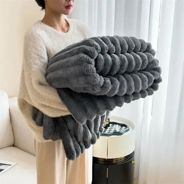 CozyFleece Plush Blanket Soft Warm Throw