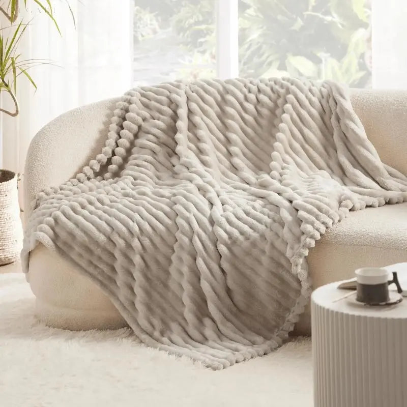 CozyFleece Plush Blanket Soft Warm Throw