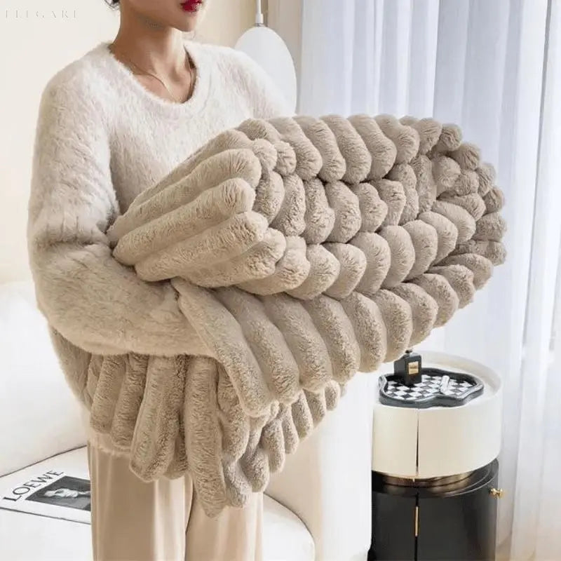 CozyFleece Plush Blanket Soft Warm Throw