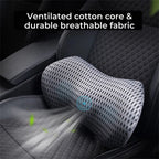 Ergonomic Lumbar Support Cushion for Lower Back Pain Relief - Ideal for Office, Driving, and Home Use