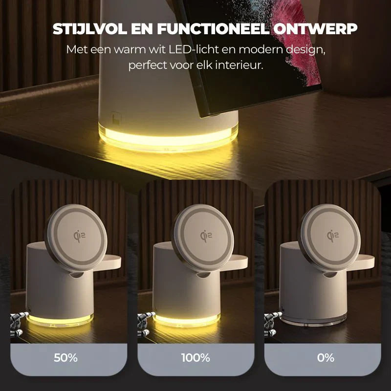 LuxDock Elite Charging Station | Luxury all-in-one solution for Apple & Android devices
