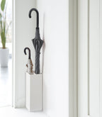 RainGuard Compact Umbrella Stand made of Steel | Modern Design | Space-Saving | Integrated Drip Tray