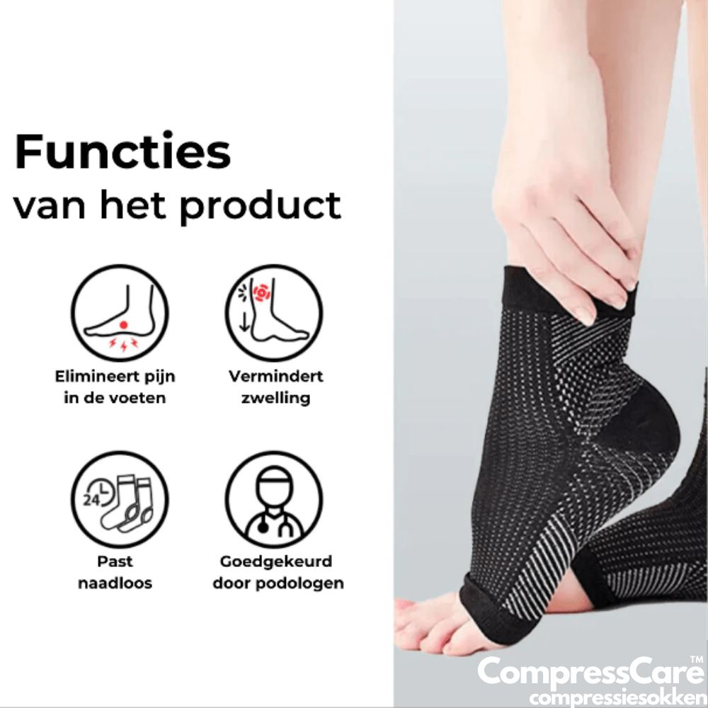 Compression socks for pain relief & foot comfort | Ideal for arthritis, diabetes & heel pain