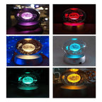Dreamy Galaxy 3D Planets Lighted Glass Sphere