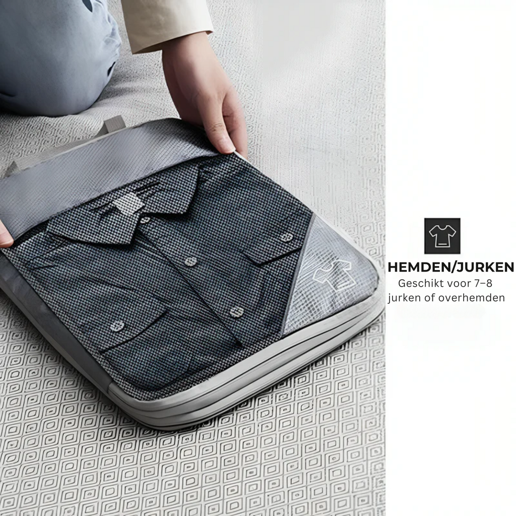 PackMate Compression Travel Set – Space-Saving Travel Cubes for Organized Packing