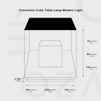 Concentric Cube Table Lamp, Modern Lighting