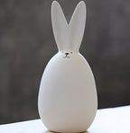 ConeyBliss Minimalist Ceramic Bunny – Elegant White Easter Rabbit Figurine Decor