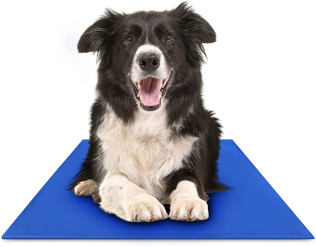 FrescuraPet Cooling Mat for Dogs & Cats | Self-Cooling & Joint-Saving | Foldable & Portable | 5 Sizes | Blue