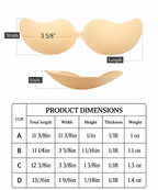 Reusable Strapless Silicone Bra with Push-Up Support
