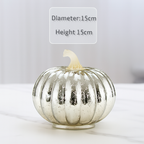 Halloween Decorations Glass Pumpkin LED Lights Set