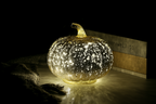 Halloween Decorations Glass Pumpkin LED Lights Set