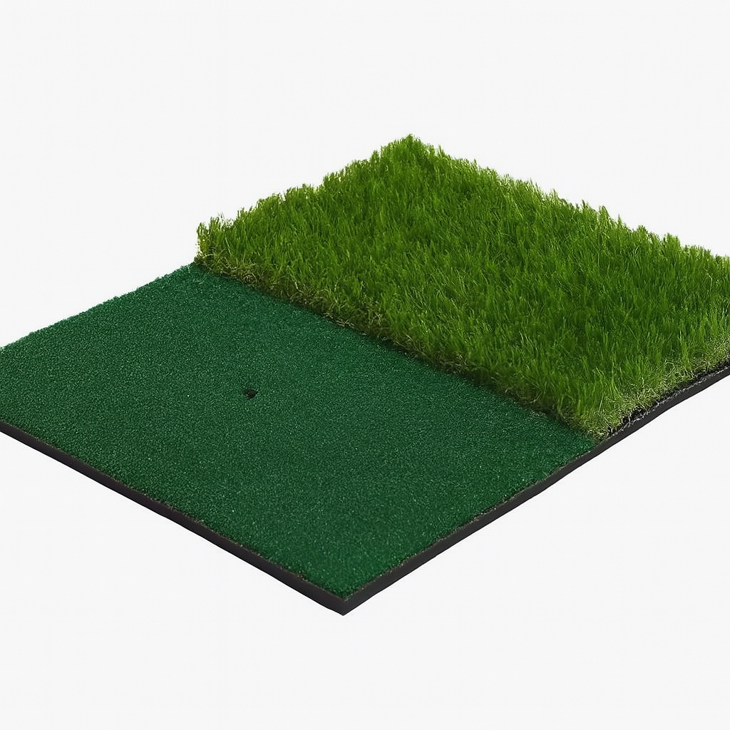 Portable Golf Hitting Mat with Tee Hole for Backyard, Garage, and Indoor Practice