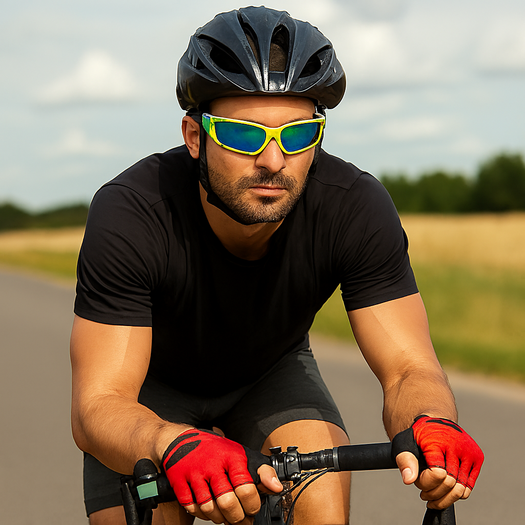UV400 Polarized Sport Sunglasses for Running, Cycling, Fishing, and Outdoor Performance with Protective Case, Unisex