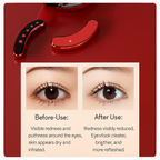 Mini Eye Massager with EMS Microcurrent and Gentle Heat Therapy for Dark Circles and Wrinkle Care