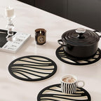 Heat-Resistant Silicone Trivet Coasters – Set of 6