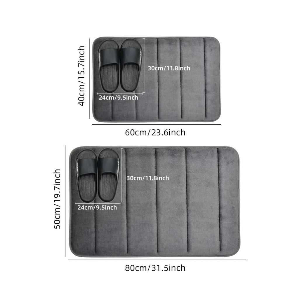 Bathroom mat made of microfiber for comfort & safety