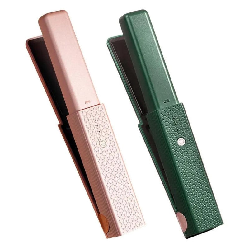 Portable cordless straightener with USB charging