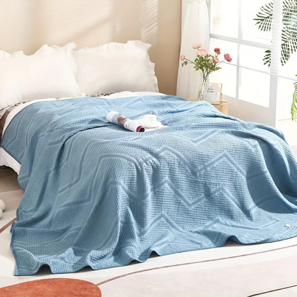 Cotton Nest Waffle Summer Blanket