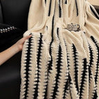 Plush Sofa Cover with Non-Slip Back