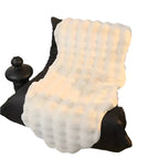 Ultra-soft plush blanket with non-slip back