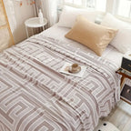 Geo Maze Cotton Blanket