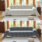 Reversible Microfiber Sofa Cover, Non-Slip and Easy to Care for