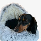 Soft Winter Pet Bed with Washable Cover and Non-Slip Base