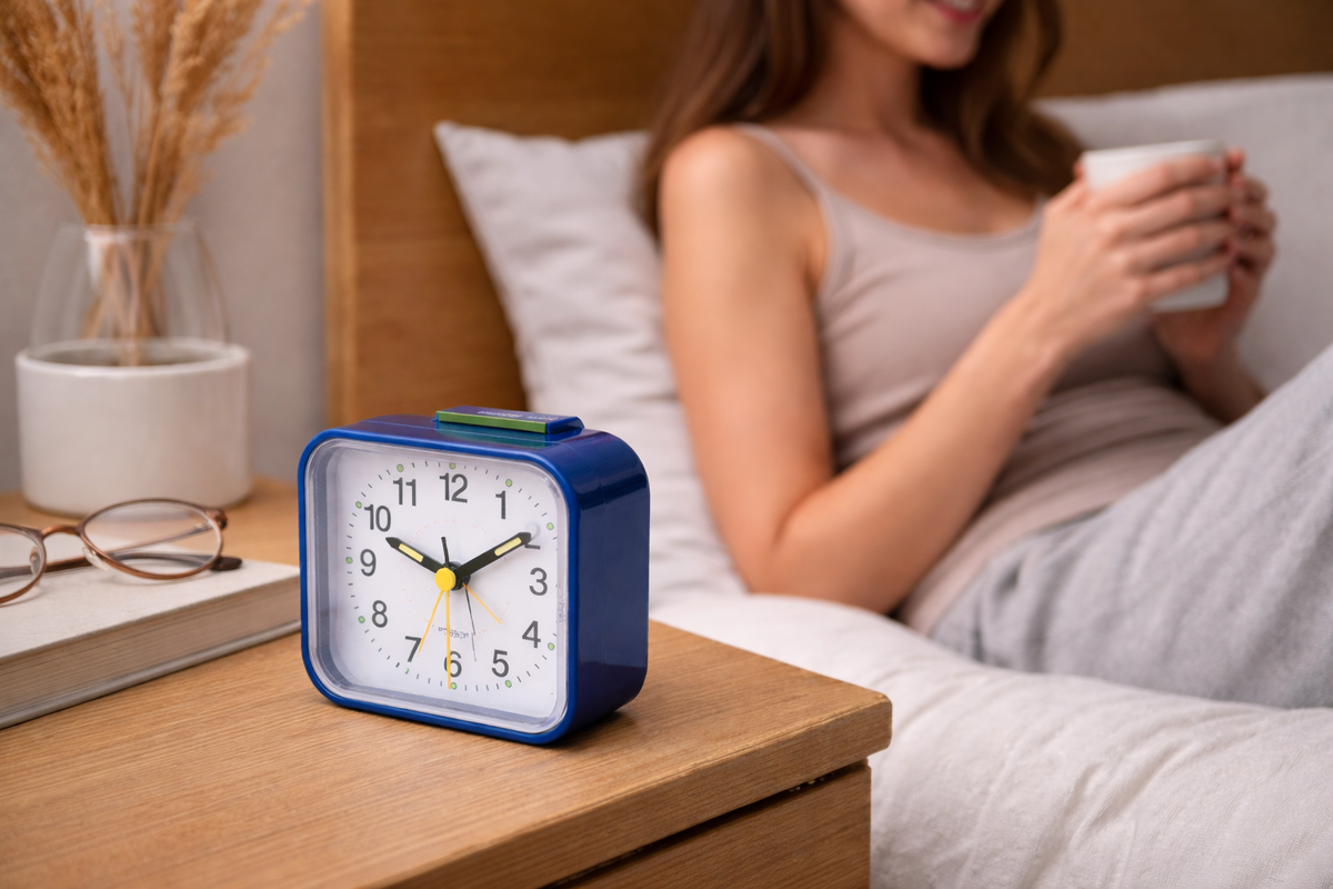 Silent & Peaceful Alarm Clock – Non-Ticking, Gentle Wake-Up Light, Snooze Function