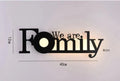 Modern LED Letter Lamp for Wall Mounting – Decorative Light for Living Room and Office