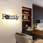 Modern LED Letter Lamp for Wall Mounting – Decorative Light for Living Room and Office