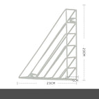 Hanging Triangle Magazine Rack