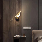 Scandinavian LED wall lamp with bird motif - Modern decorative wall light for stylish wall lighting
